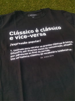 Camiseta Clássico é Clássico