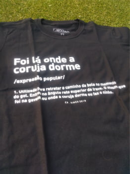 Camiseta Foi lá onde a coruja dorme